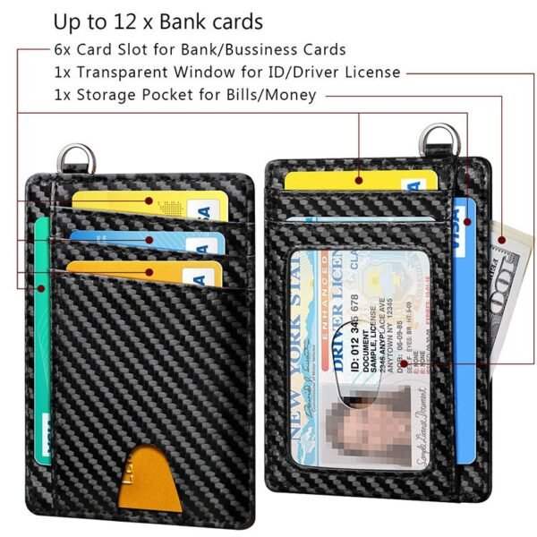 Men's Leather RFID Anti-theft Card Swiping Bag - Image 4