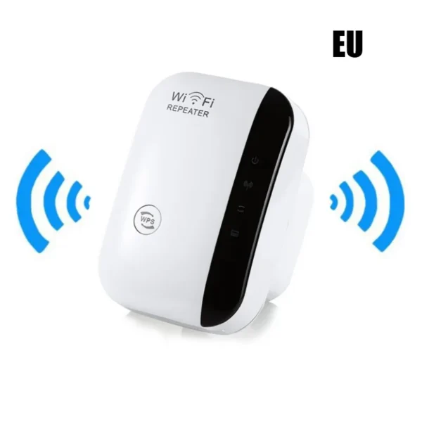 Wifi Repeater Wireless Signal Amplifier Extended Network Enhancer EU US Home Router 300m Through The Wall Bedroom Receive Moving - Image 2