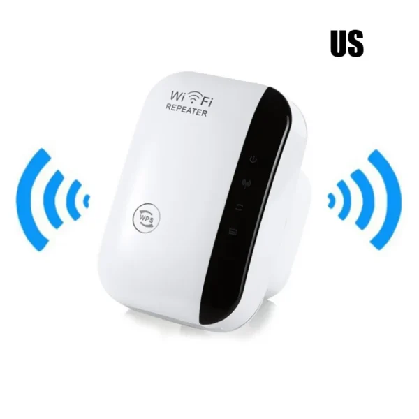 Wifi Repeater Wireless Signal Amplifier Extended Network Enhancer EU US Home Router 300m Through The Wall Bedroom Receive Moving - Image 6